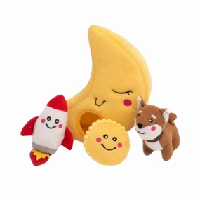 ZippyPaws Burrow To the Moon Dog Toy